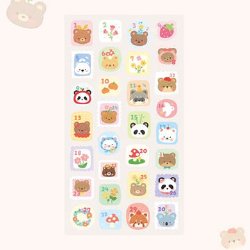 Card Lover | Pegatinas Forest Cute Story Bears