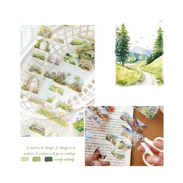 Mo Card | Forest PET Tape Journey Between Flowers 