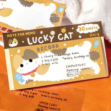 Note for | Notes of notes Fried Little Boy Lucky Cat