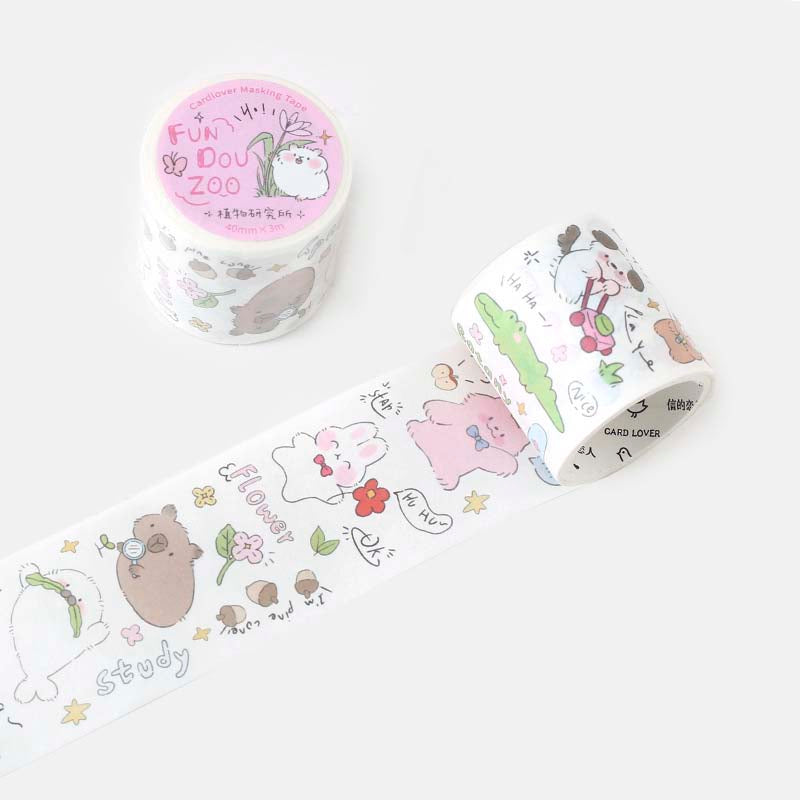 Card Lover | Fun Dou Zoo Washi Tape Plant Investigation