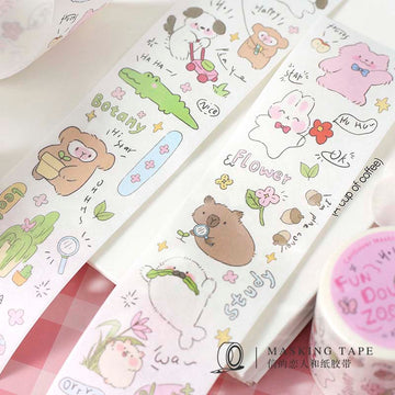 Card Lover | Fun Dou Zoo Washi Tape Plant Investigation