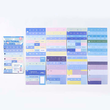 Note for | Blue functional stickers set