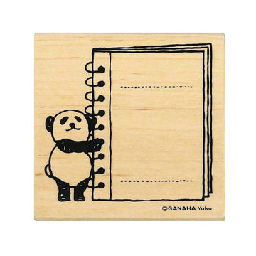 Kodomo No Kao | Ganaha Yoko Panda Ring Notebook Stamp 