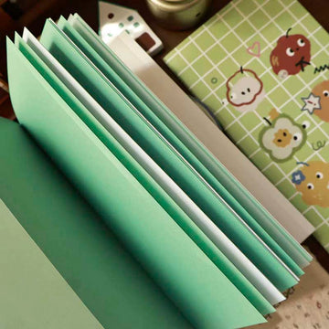 YiEr | Cuaderno con Papeles de Color Green Candy
