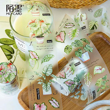 Mo Card | Green Oxygen Plant Series Diary Of Plants PET Tape