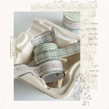 Mo Card | Set de Washi Tapes Handmade Fabrics Grass Color Vast