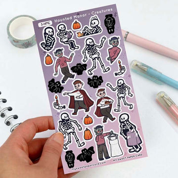 My Sweet Paper Card | Pegatinas Haunted Manor Creatures