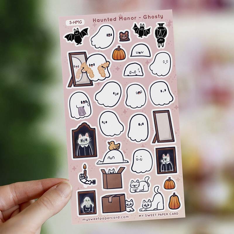My Sweet Paper Card | Pegatinas Haunted Manor Ghostly