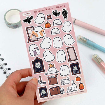 My Sweet Paper Card | Pegatinas Haunted Manor Ghostly