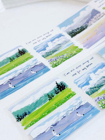 XiYue | Hoho Mountain Scenery PET Tape (1 metro)