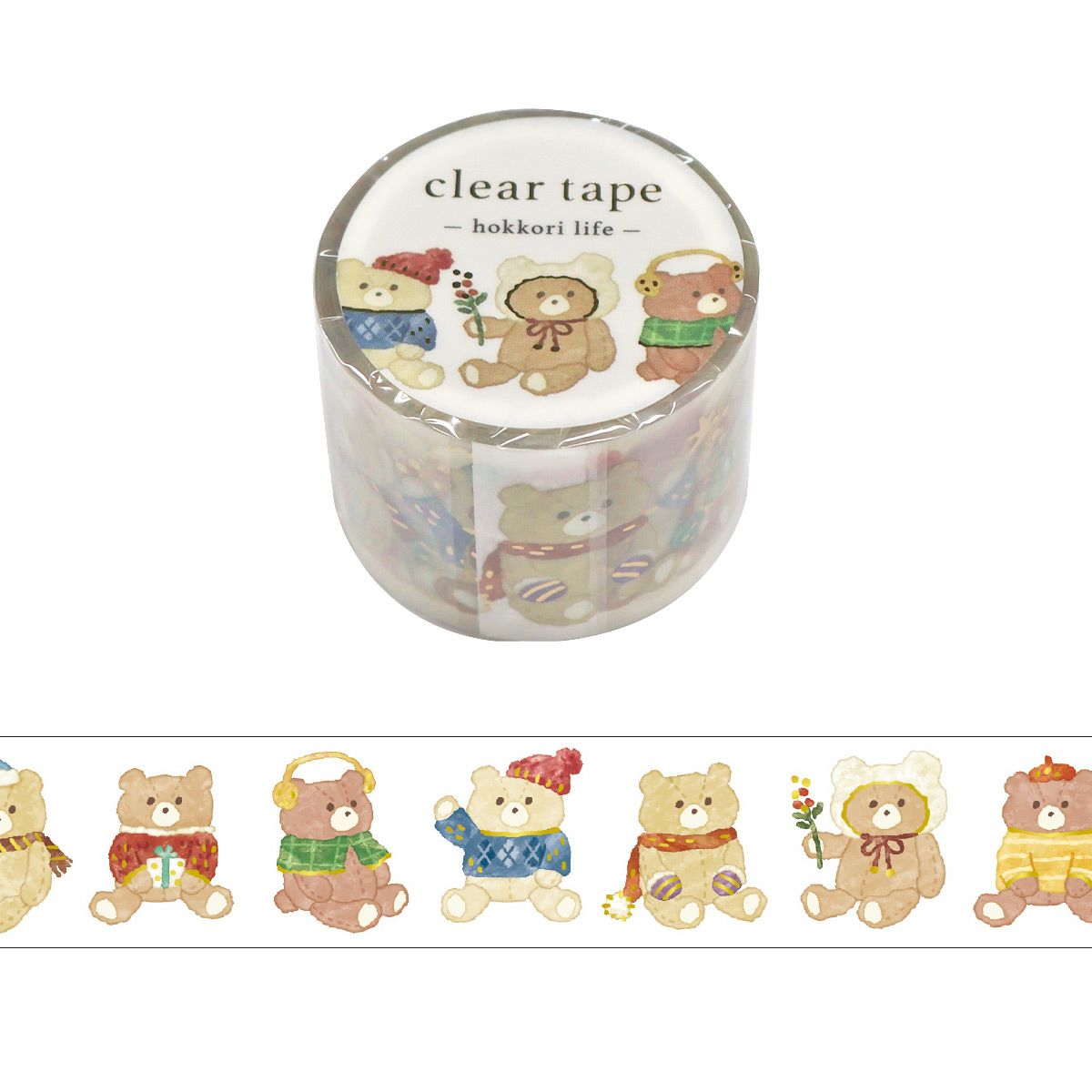 Mind Wave | Hokkori Life Bear Clear PET Tape
