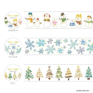 Mind Wave | Hokkori Life Snowman Clear PET Tape