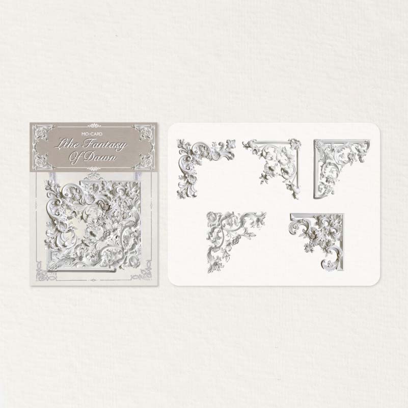 Mo card | Decorative corner hollow relief down fantasy