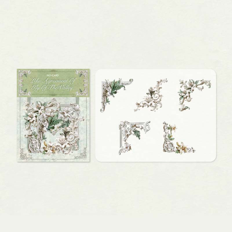Mo card | Decorative corners hollow relief corner Agreement of Fly of the Valley