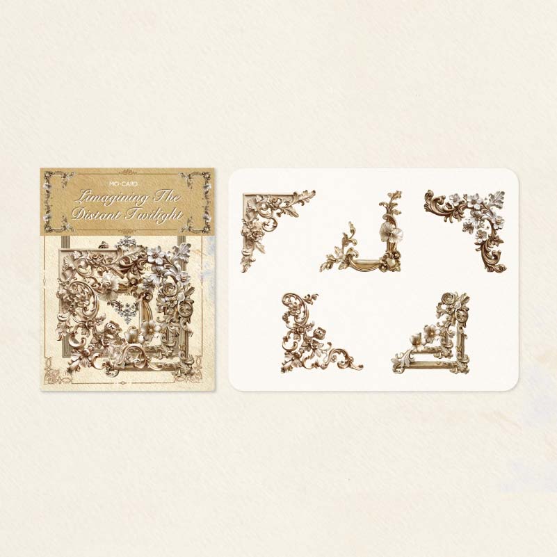 Mo card | Decorative corner hollow relief corner twilight reverie