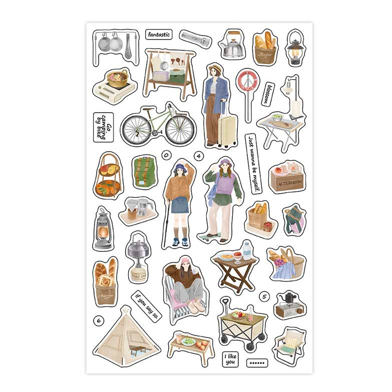 Infeel.me | Im On Earth Go Camping Together Stickers