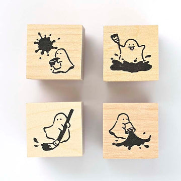NB CO | Set de 4 Sellos In The Margin Naughty Ghost
