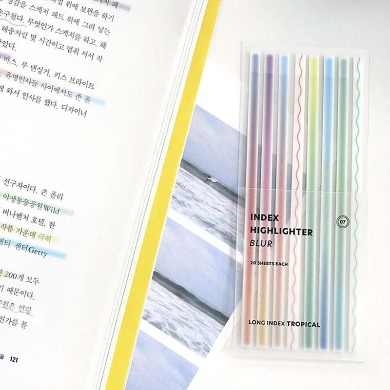 Iconic | Long Text and Page Markers Blur Tropical