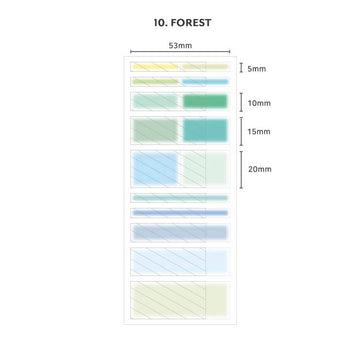 Iconic | Marcadores de Página y Texto Cortos Blur Forest