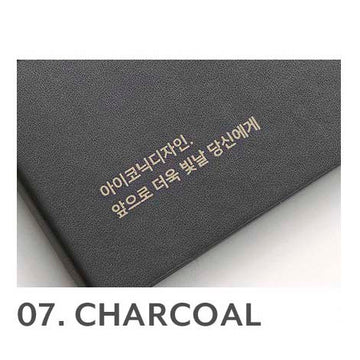 Iconic | Agenda Journal J A5 2025 Charcoal (Semanal)