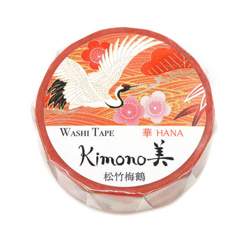 Kamiiso | Kimono Washi Tape Hana Bamboo Plum Crane