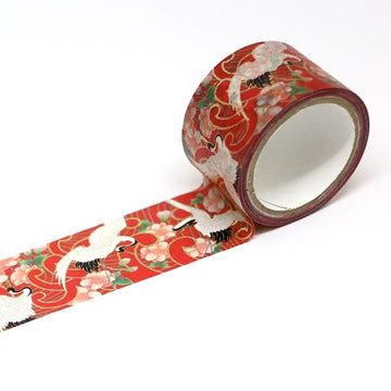 Kamiiso | Kimono Washi Tape Hana Crane