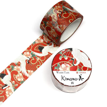 Kamiiso | Kimono Washi Tape Hana Crane