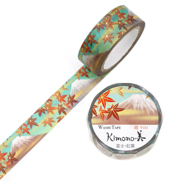 Kamiiso | Kimono Washi Tape Yuu Fuji Autumn Leaves