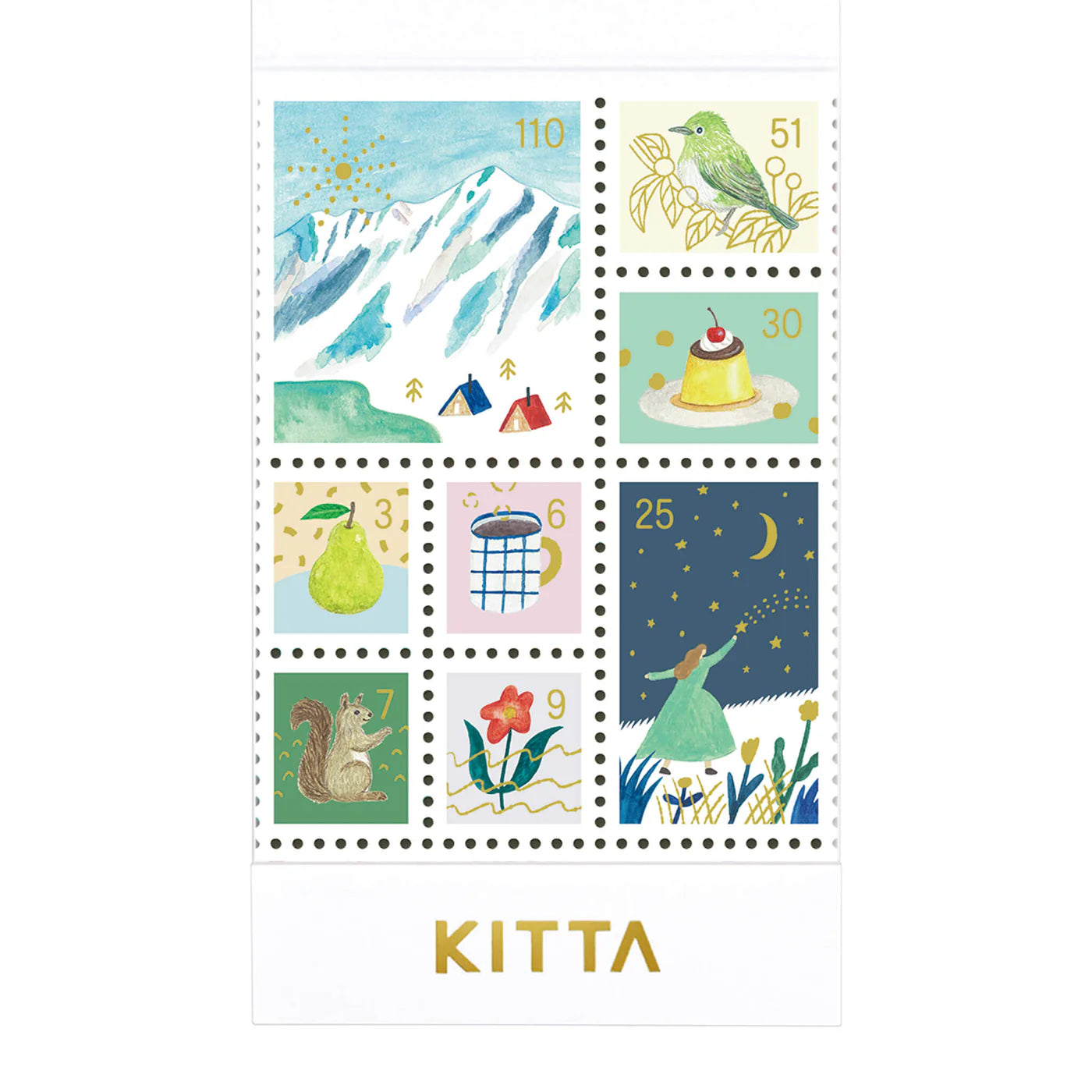 King Jim | KITTA Special Collection 3 Pre-Cut Stamps Stickers