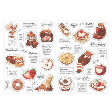 Papermore | Pegatinas Late Night Snack Candy Red Panda
