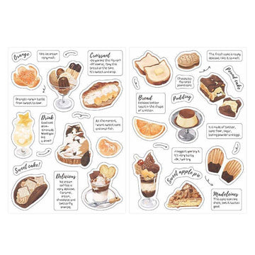 Papermore | Pegatinas Late Night Snack Caramel Kitty