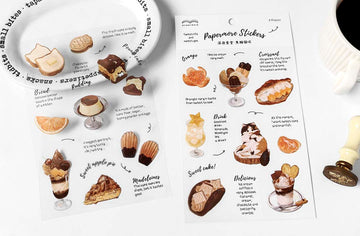 Papermore | Pegatinas Late Night Snack Caramel Kitty