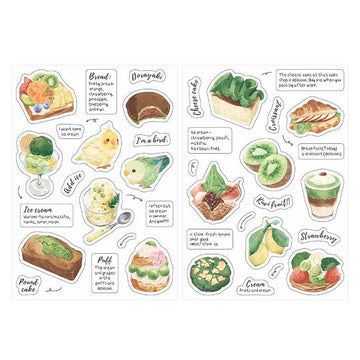 Papermore | Pegatinas Late Night Snack Matcha Parrot