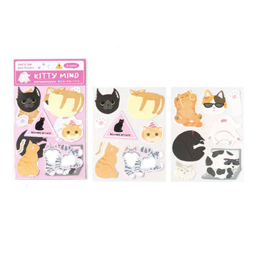 Note For | Pegatinas Lazy Diary Kitty Mind