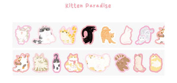 Card Lover | Pegatinas en Rollo Lazy Notebook Cat Garden