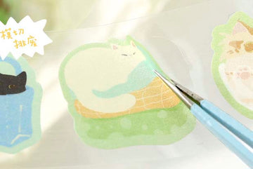 Card Lover | Pegatinas en Rollo Lazy Notebook Naughty Daily Life