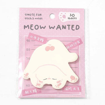 Note For | Notas Adhesivas Meow Wanted Pink