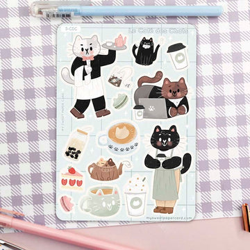 My Sweet Paper Card | Pegatinas Le Café des Chats