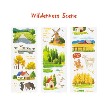Card Lover | Let's Go Now PET Tape Wilderness Scene