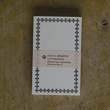 Classiky | Tarjetones Letterpress Brown