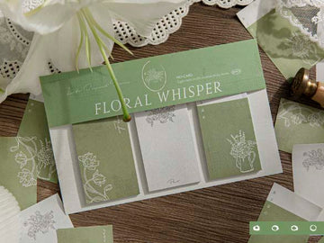 Mo Card | Set de Notas Adhesivas Life Imprint Floral Whisper