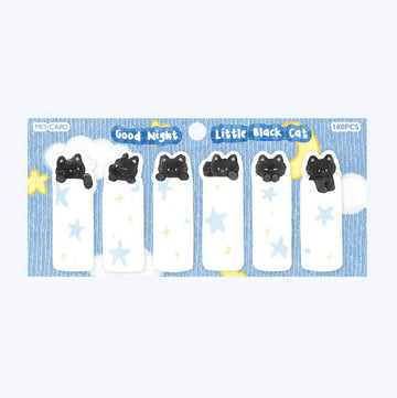 Mo Card | Notas Adhesivas Black Little Cat Good Night