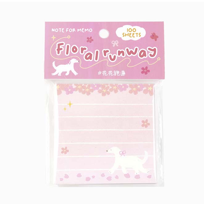 Note for | Little Spring Song Floral Runway Notes Bloc