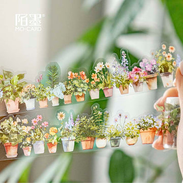 Mo Card | Long Life PET Tape Bonsai Flower Language