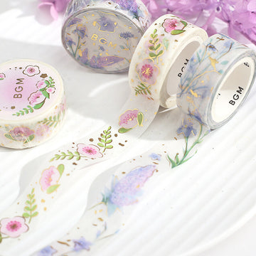 BGM | Foil Lovely Flower Washi Tape