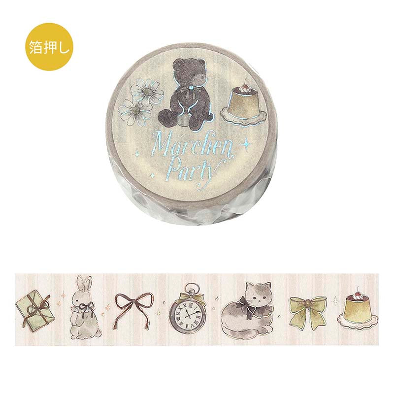 BGM | Foil Marchen Party Washi Tape Milky Tea