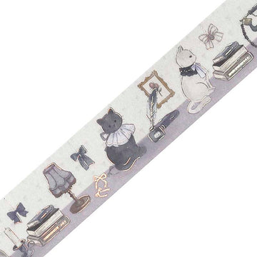 BGM | Foil Marchen Party Washi Tape Silver Gray