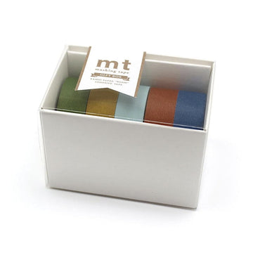 MT Masking Tape | Set de 5 Washi Tapes Colores Matte