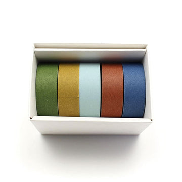 MT Masking Tape | Set de 5 Washi Tapes Colores Matte