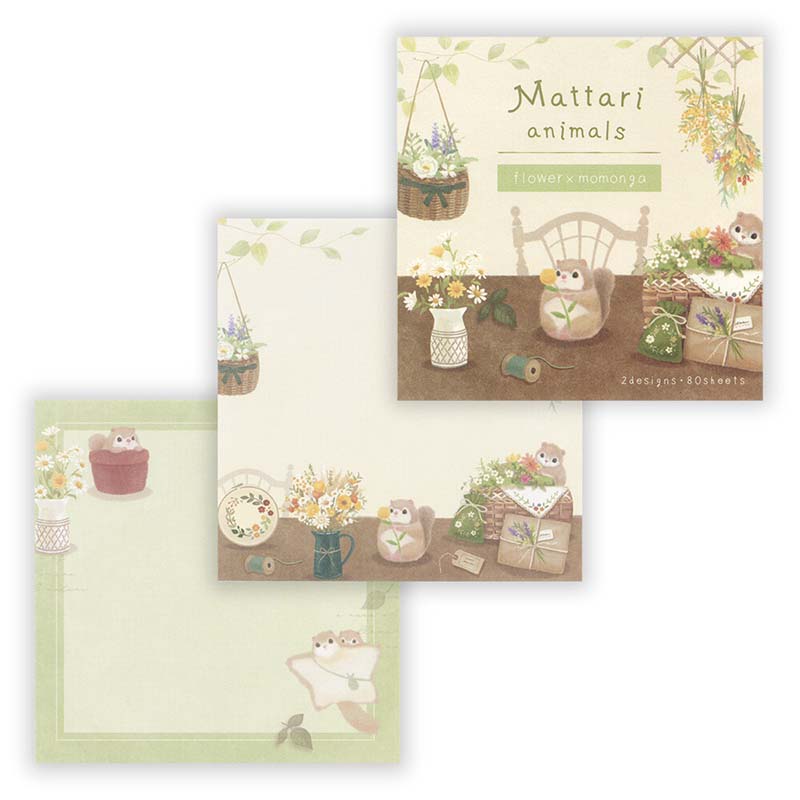 NB CO | Bloc de Notas Mattari Animals Flower Momonga